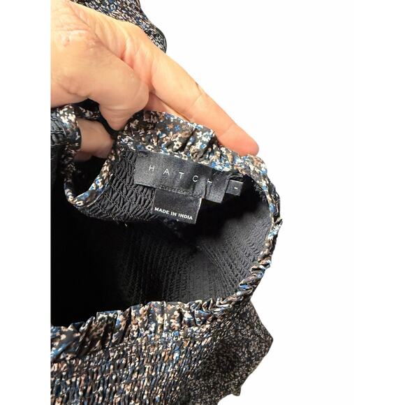 HATCH “The Lana” Black Printed Chiffon Dress - Picture 8 of 8